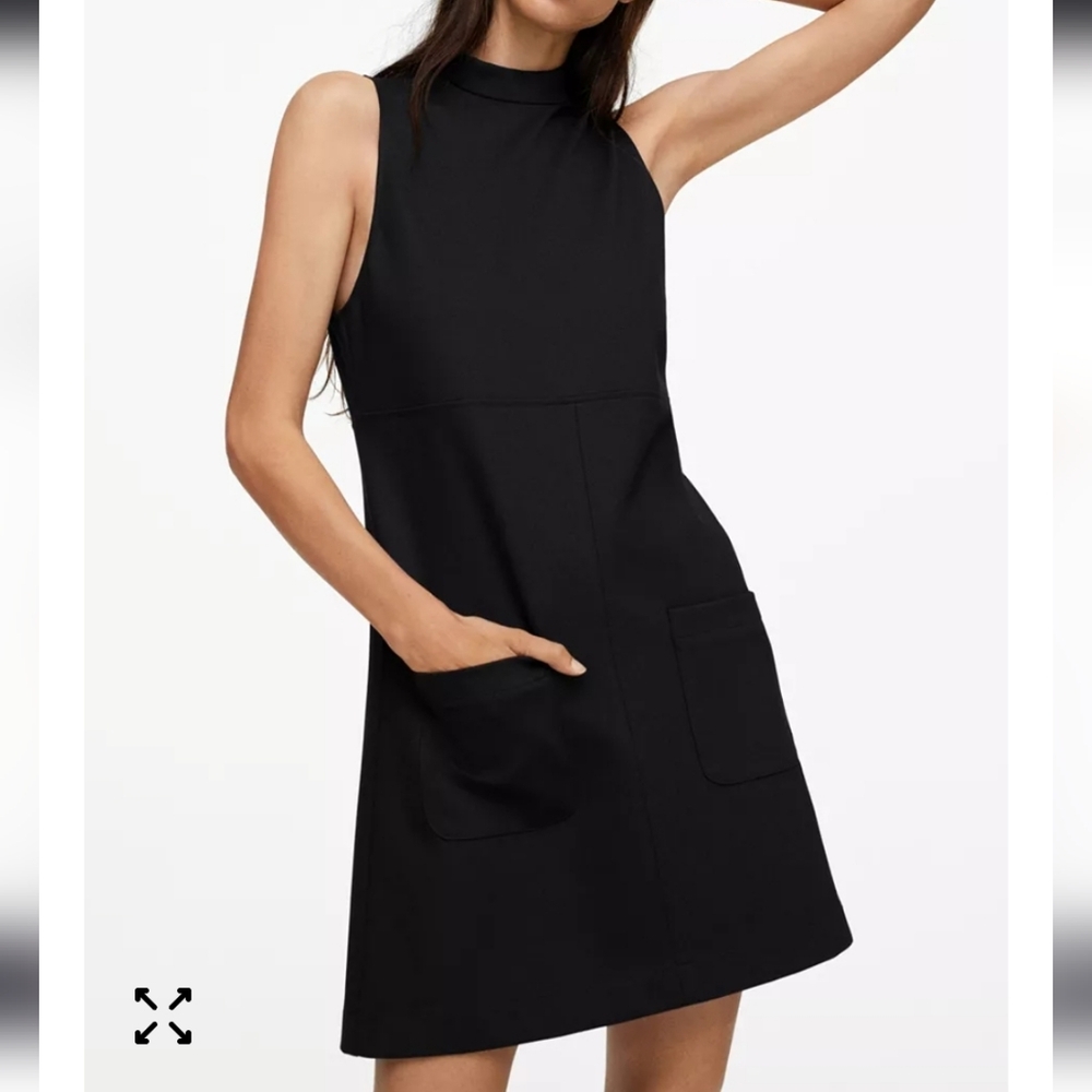 Mango-Perkins Neck Pinafere Dress Size S